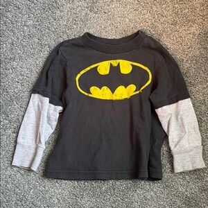Batman Black and Gray Long Sleeve Shirt